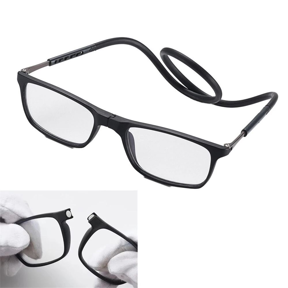 Magnetic Neck-hanging Foldable Reading Glasses, Anti-Blue Light High-definition Reading Glasses, Ultra-light Portable Hyperopia Glasses (image for) Magnetic Neck-hanging Foldable Reading Glasses, Anti-Blue Light High-definition Reading Glasses, Ultra-light Portable Hyperopia Glasses